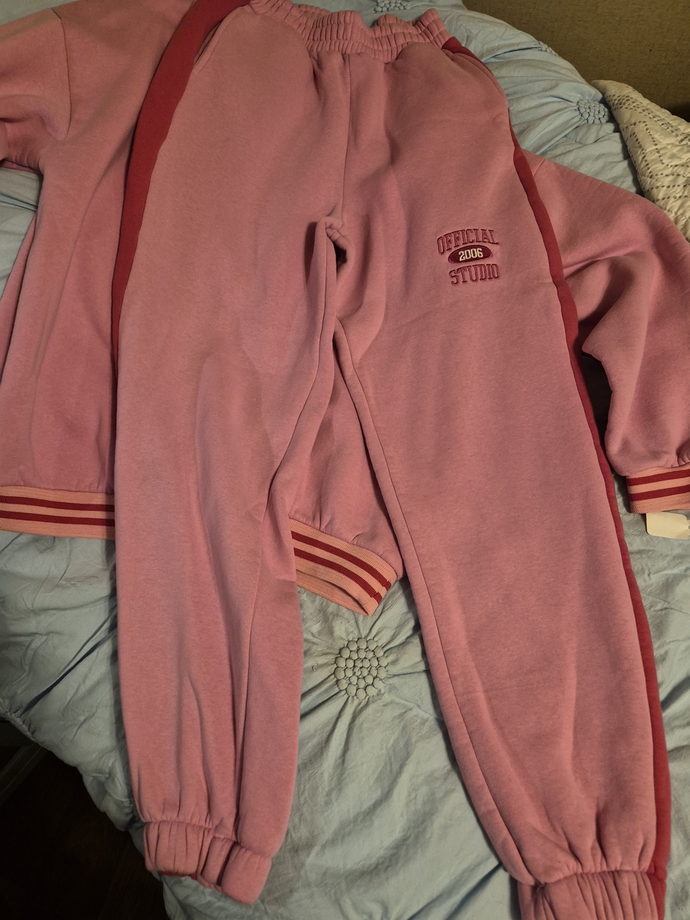 Pink Track Joggers - Women's Cozy Sweatpants